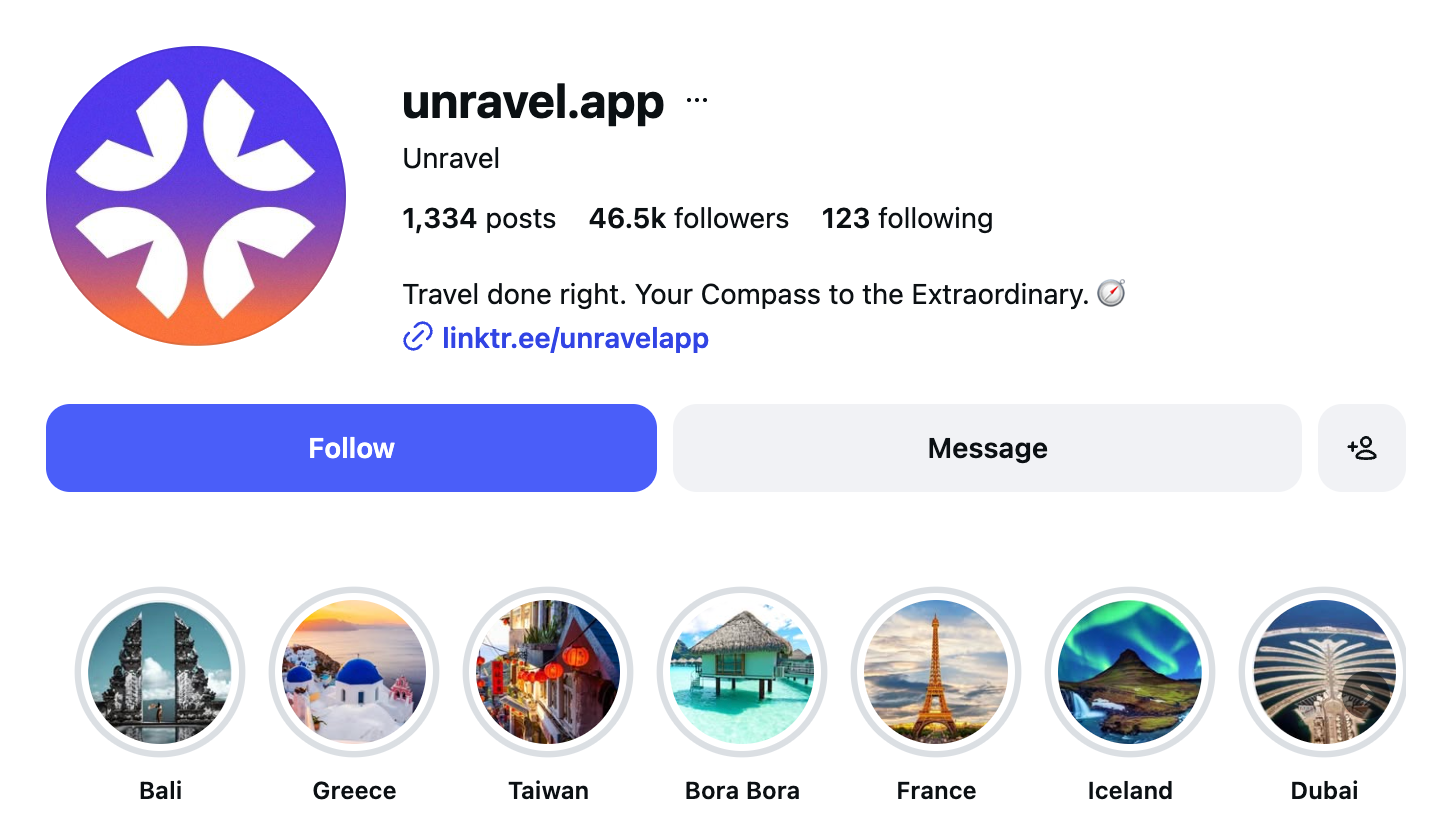 @unravel.app — 1,334 posts, 46.5k followers, 123 following